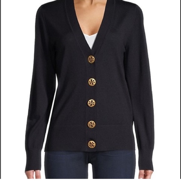 Tory Burch Simone 100% Cotton Cardigan - Picture 4 of 4